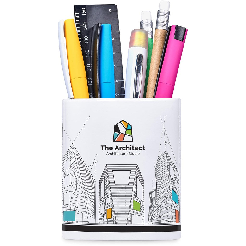 Altitude Mural Sublimation Ceramic Stationery Cup SOLID WHITE