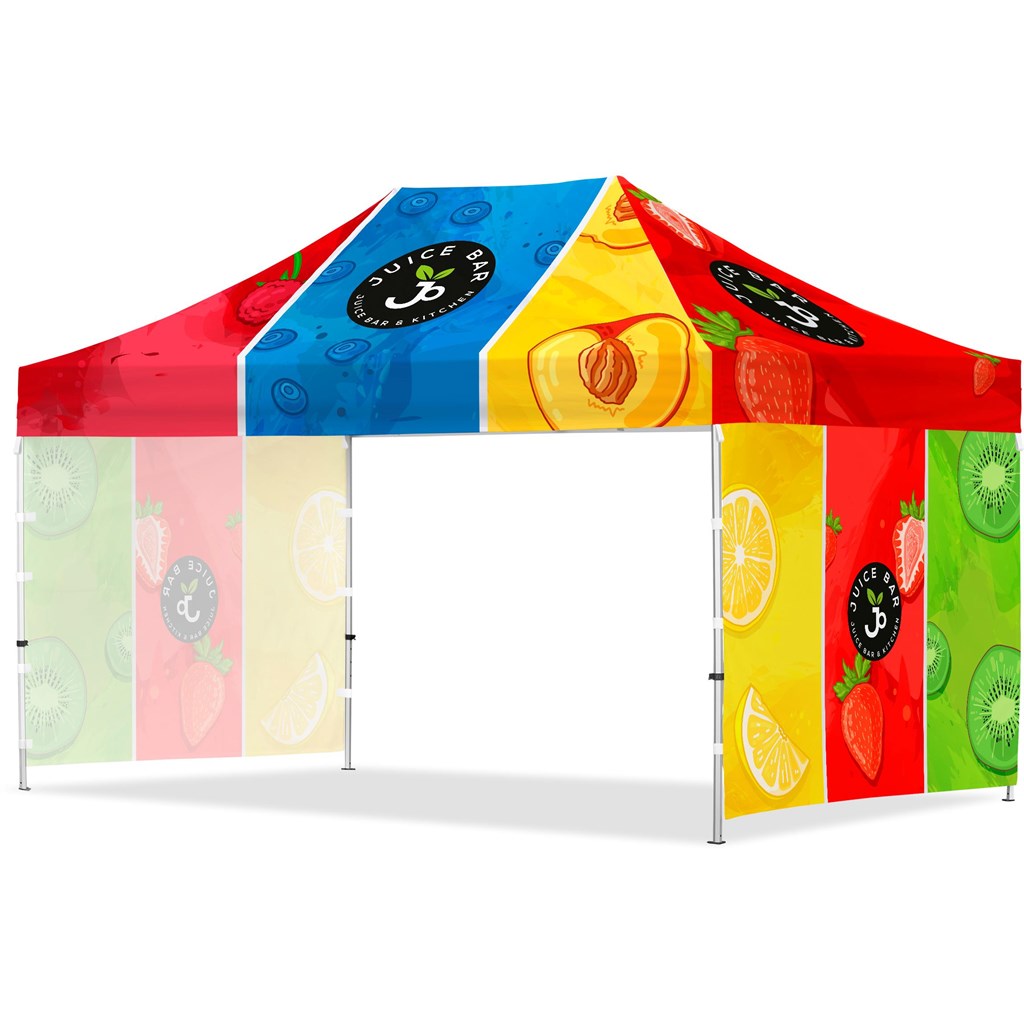 Coated Steel Sublimated Gazebo 4.5m x 3m - 2 Short Full-Wall Skins Default Title