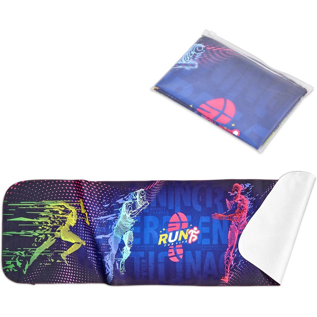 Pre-Production Sample Hoppla Relay Sports Towel - Single Sided SOLID WHITE