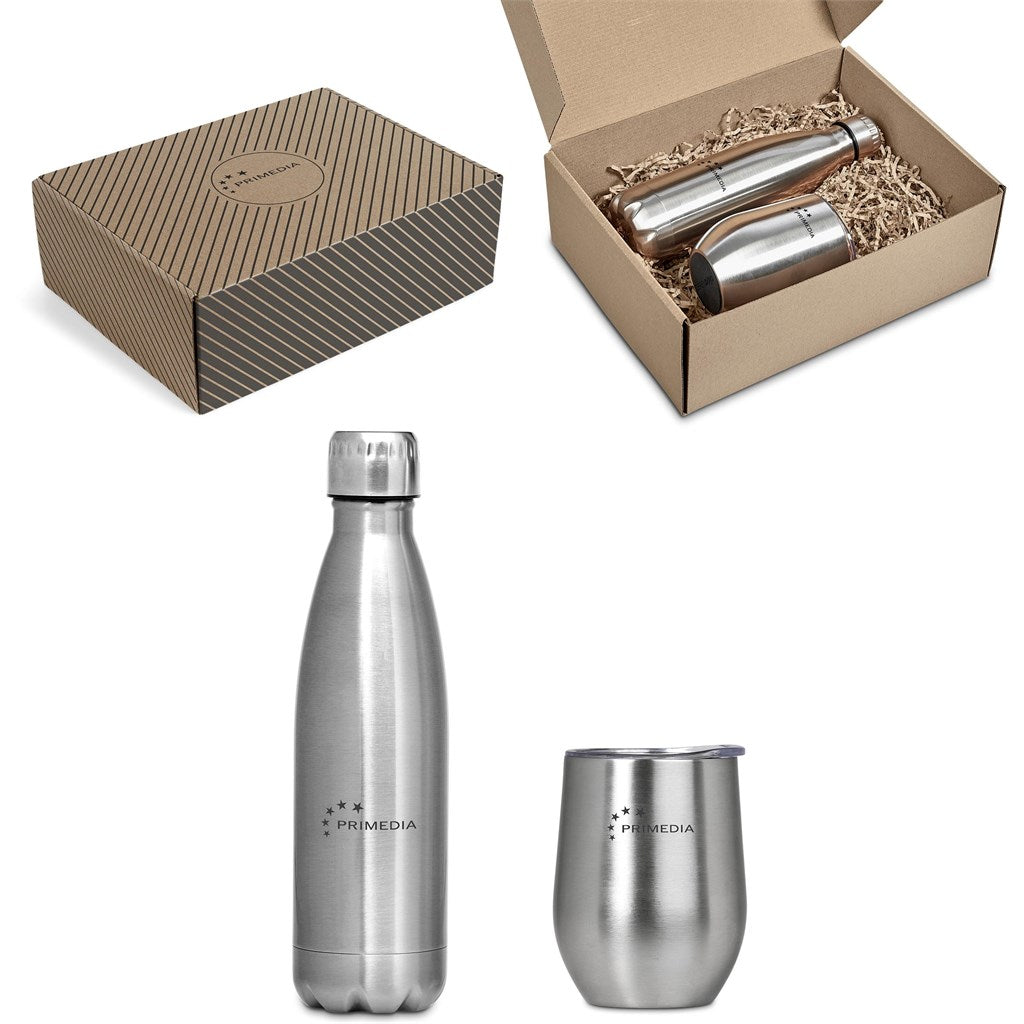 Serendipio Sheridisc Drinkware Gift Set SILVER