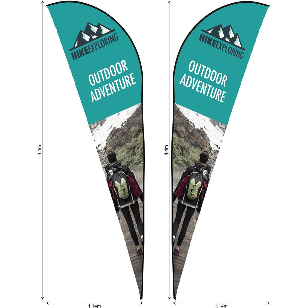 Legend 4m Sublimated Sharkfin Double-Sided Flying Banner Skin (Excludes Hardware) Default Title