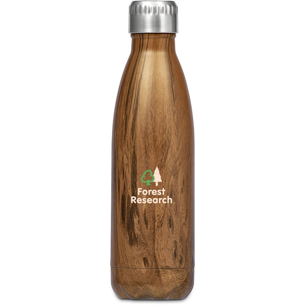 Serendipio Woodbury Stainless Steel Vacuum Water Bottle - 500ml BROWN