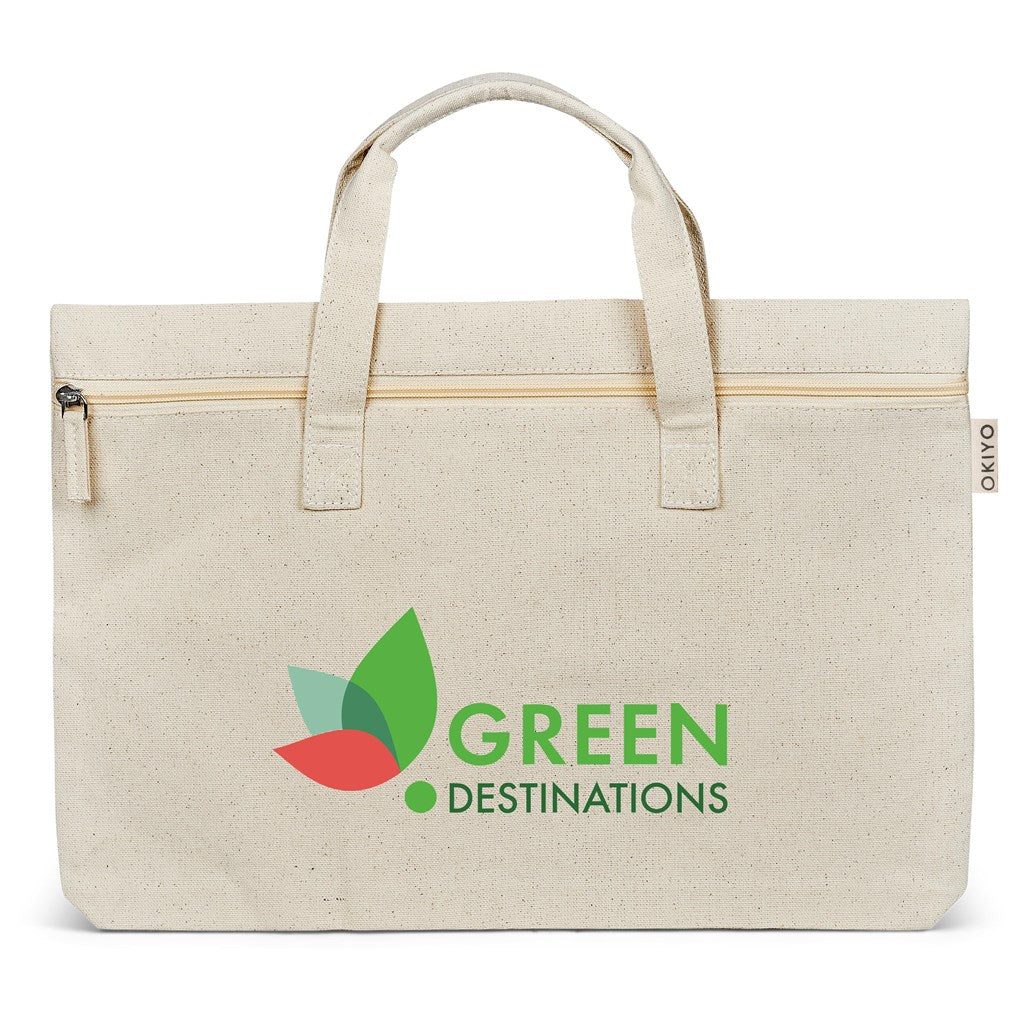 Okiyo Kaigi Cotton Document Bag NATURAL