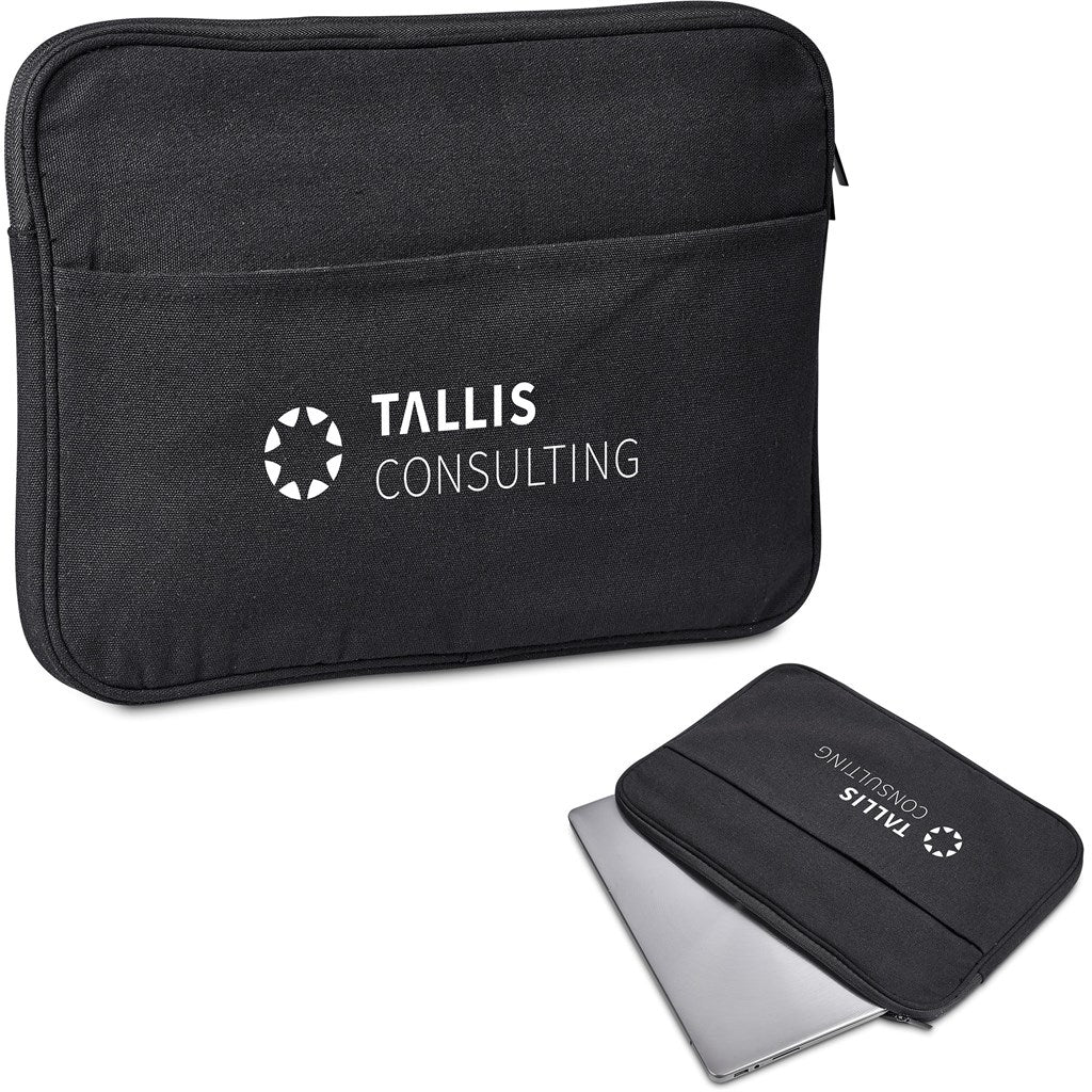 Okiyo Suri Recycled Cotton Laptop Sleeve Default Title BLACK