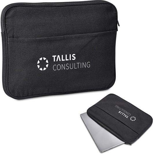 Okiyo Suri Recycled Cotton Laptop Sleeve Default Title BLACK