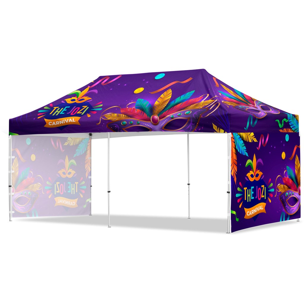 Coated Steel Sublimated Gazebo 6m x 3m - 2 Short Full-Wall Skins Default Title