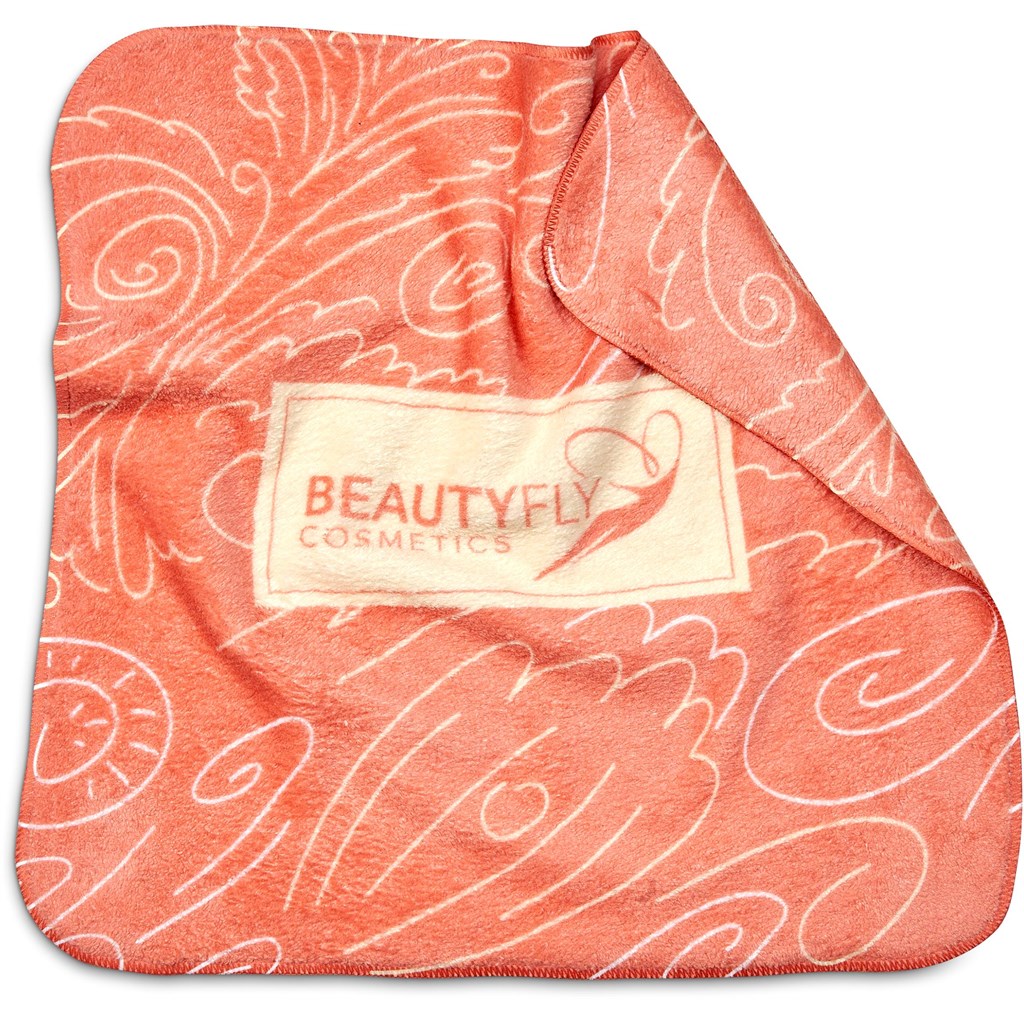Hoppla Glamour Makeup Remover Cloth - Double-Sided Branding SOLID WHITE