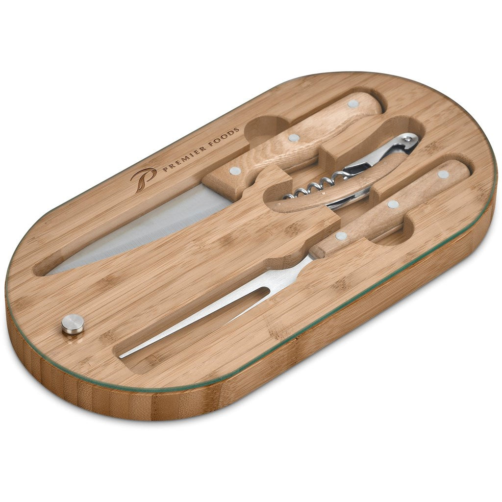 Okiyo Suraisu Bamboo Food & Wine Set NATURAL