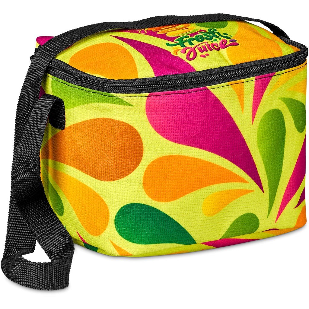 Pre-Printed Sample Hoppla Ontario Recycled PET 6 Can Cooler BLACK