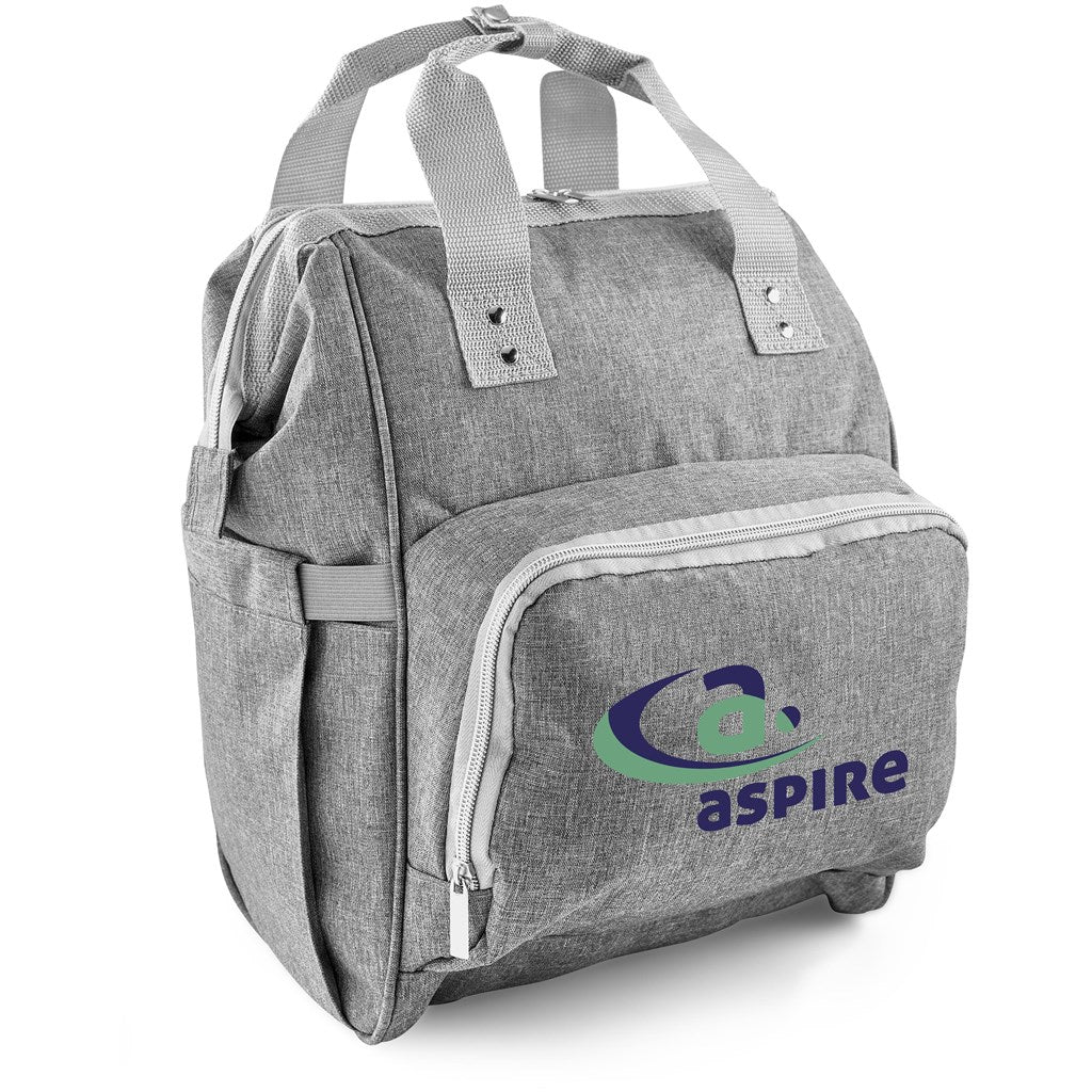 Kristy Diaper Bag With Changing Mat GREY