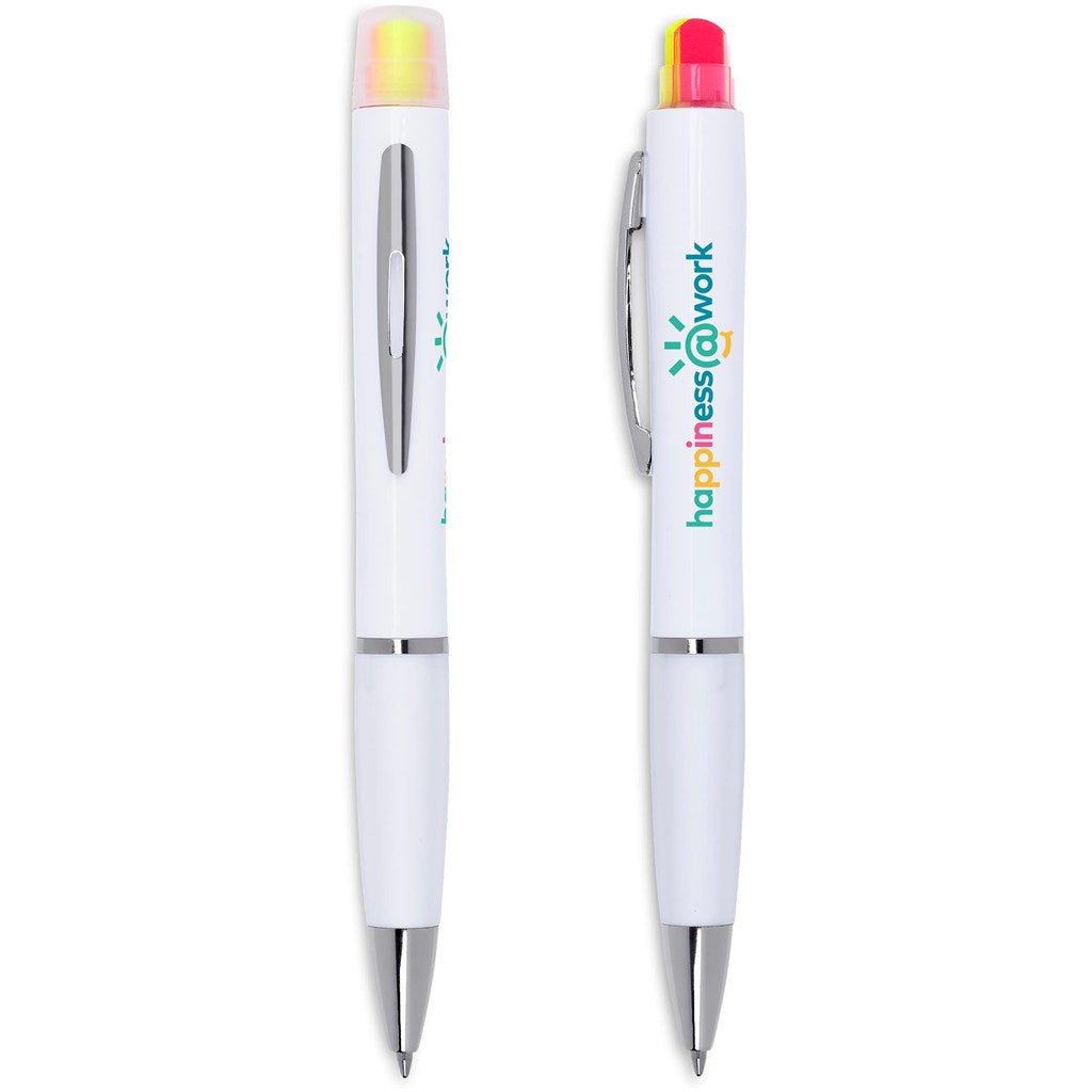 Altitude Manga Trilighter Ball Pen SOLID WHITE