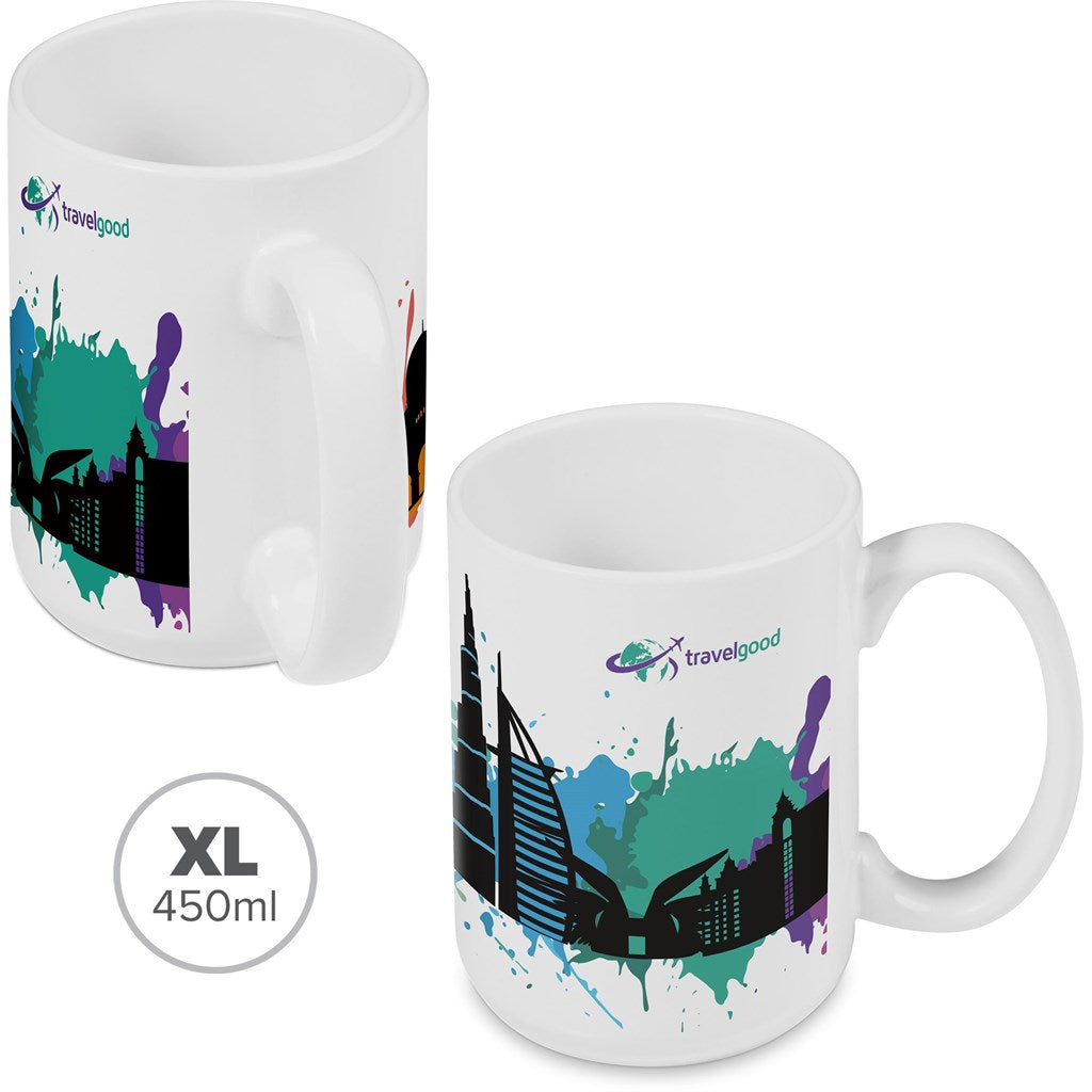Altitude Super Sublimation Ceramic Coffee Mug - 450ml SOLID WHITE