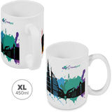 Altitude Super Sublimation Ceramic Coffee Mug - 450ml SOLID WHITE