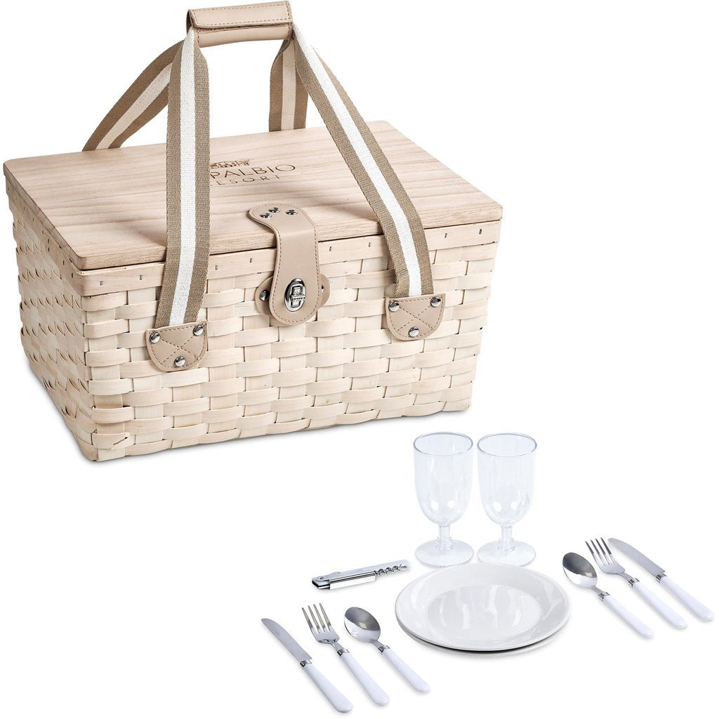Serendipio Montega 2-Person Picnic Basket NATURAL