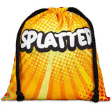 Hoppla Indian Midi Polyester Drawstring Pouch BLACK