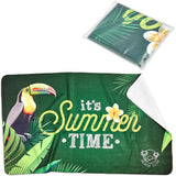 Hoppla Hula Beach Towel - Single Sided Branding SOLID WHITE