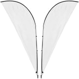 Legend 3M Sublimated Sharkfin Double-Sided Flying Banner - 1 complete unit