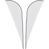 Legend 4M Sublimated Sharkfin Double-Sided Flying Banner - 1 complete unit