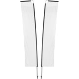 Legend 4M Sublimated Telescopic Double-Sided Flying Banner - 1 complete unit