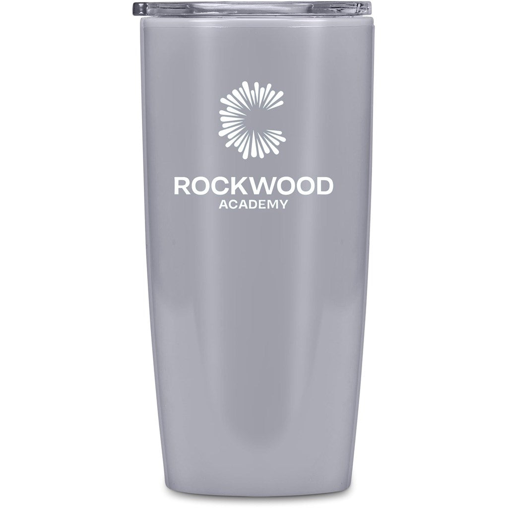 Altitude Daytona Plastic 2-in-1 Double-Wall Tumbler & Straw - 600ml GREY