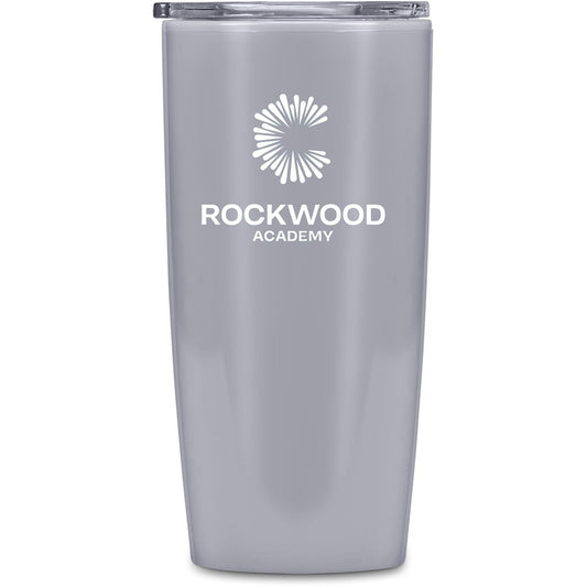 Altitude Daytona Plastic 2-in-1 Double-Wall Tumbler & Straw - 600ml GREY