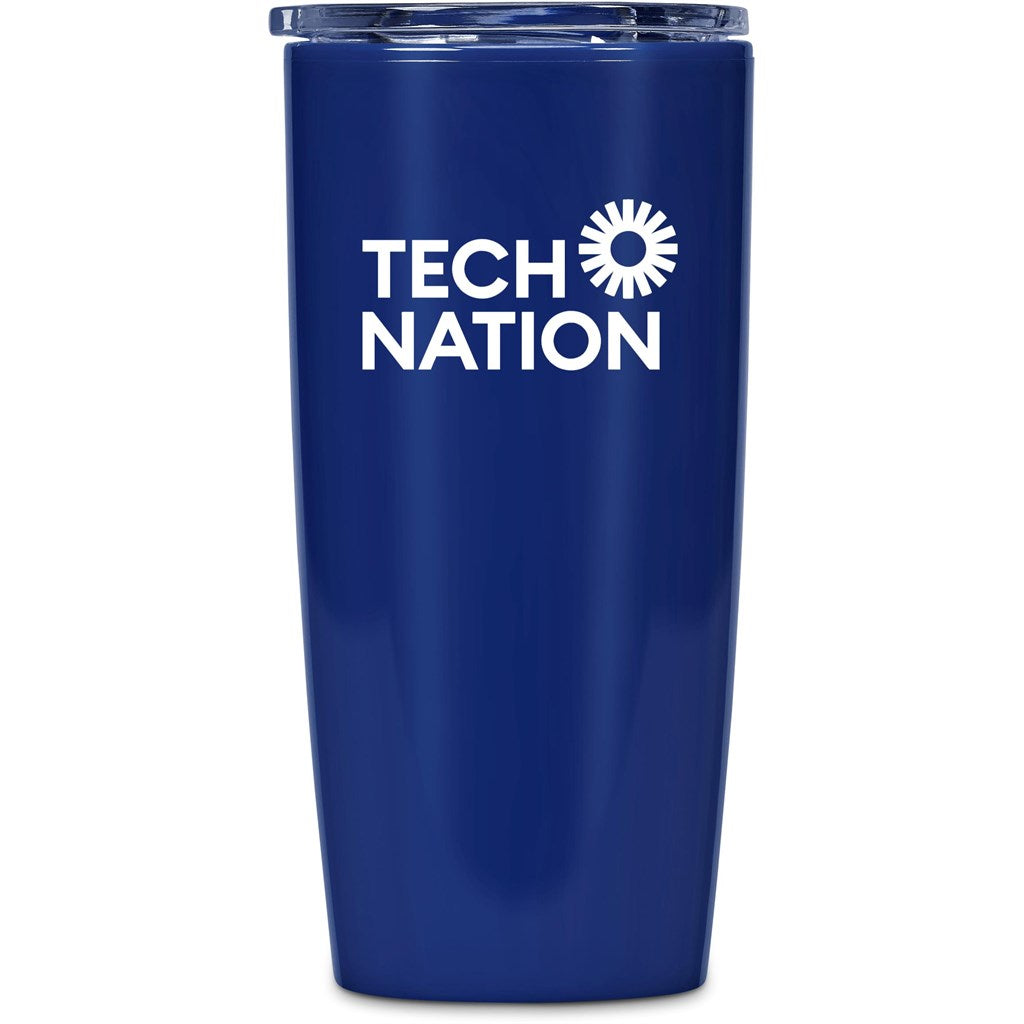 Altitude Daytona Plastic 2-in-1 Double-Wall Tumbler & Straw - 600ml NAVY