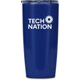 Altitude Daytona Plastic 2-in-1 Double-Wall Tumbler & Straw - 600ml NAVY
