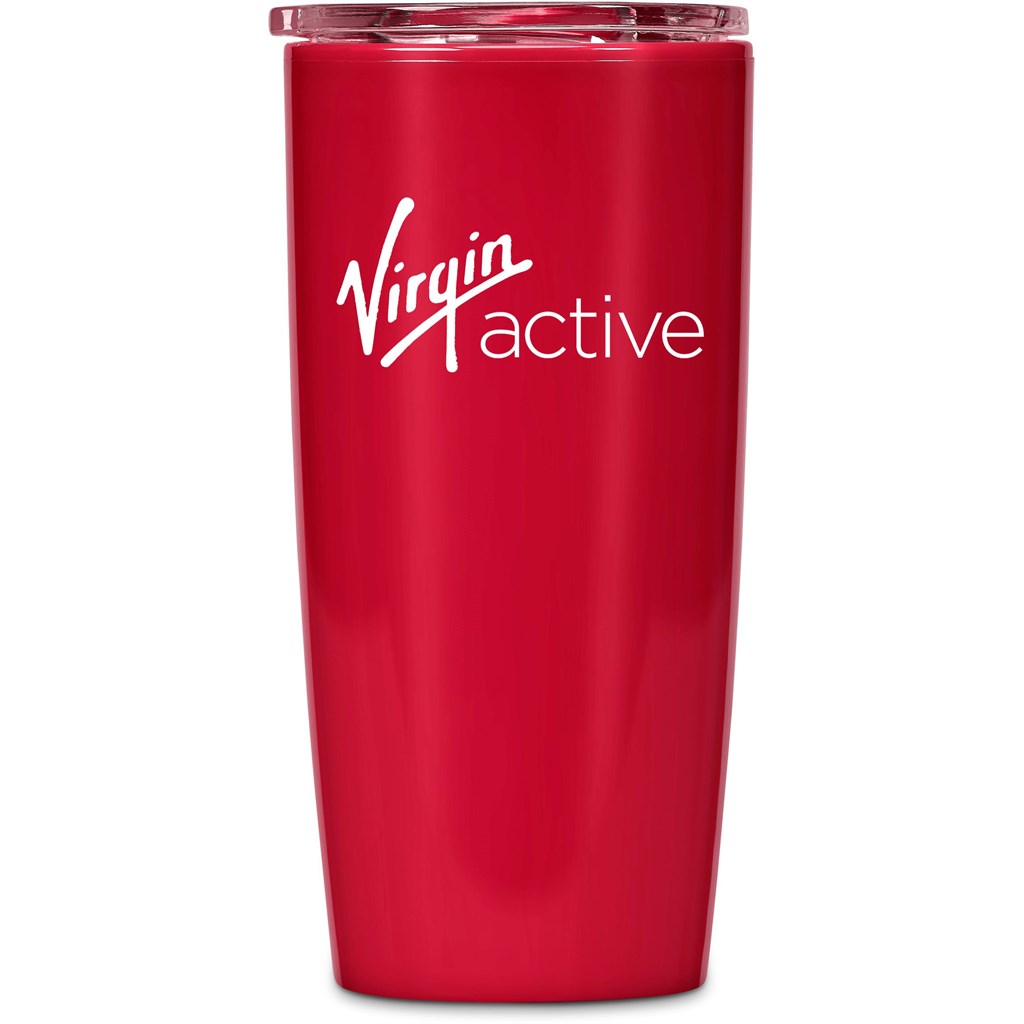 Altitude Daytona Plastic 2-in-1 Double-Wall Tumbler & Straw - 600ml RED