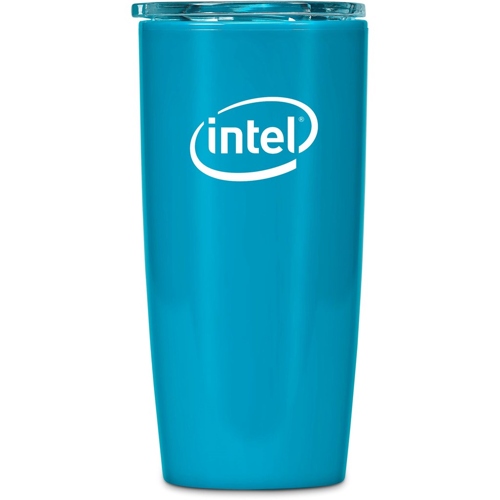 Altitude Daytona Plastic 2-in-1 Double-Wall Tumbler & Straw - 600ml TURQUOISE