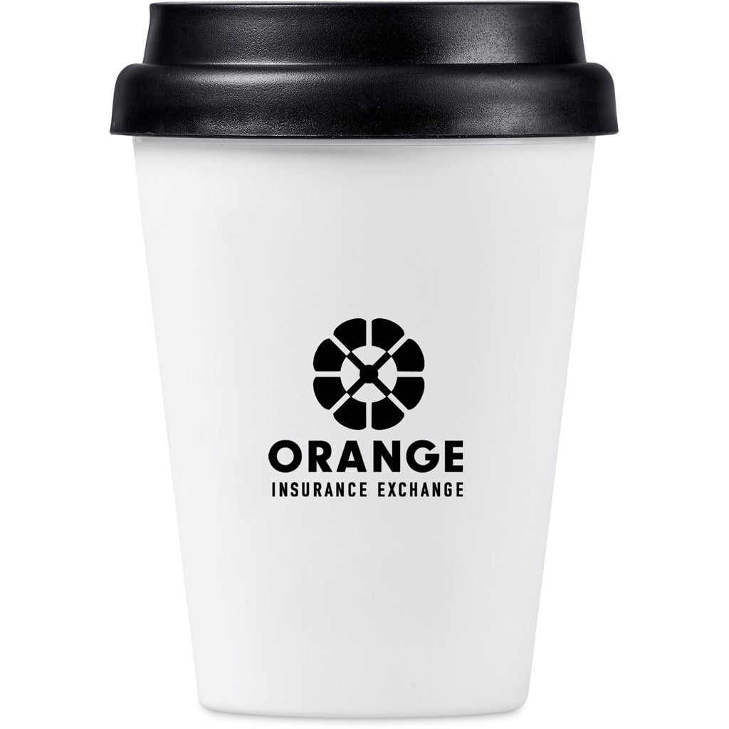 Altitude Perk Recycled Plastic Double-Wall Tumbler – 300ml SOLID WHITE