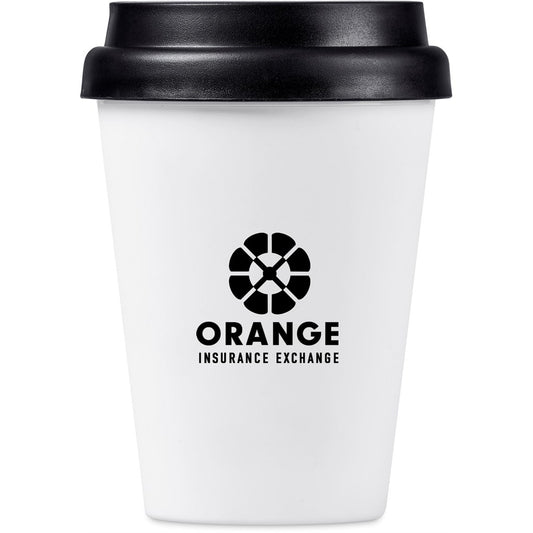 Altitude Perk Recycled Plastic Double-Wall Tumbler – 300ml SOLID WHITE