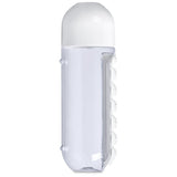 Altitude Vita-Stream Pill Box Plastic Water Bottle - 600ml SOLID WHITE