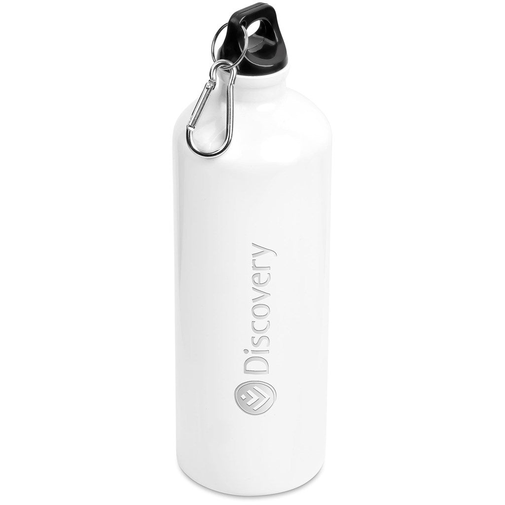 Katana Aluminium Water Bottle - 1 Litre SOLID WHITE