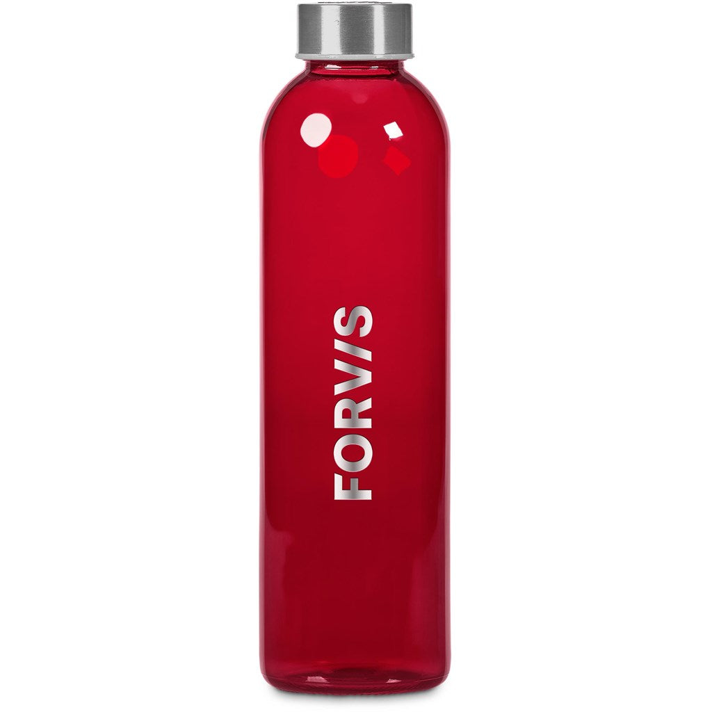 Kooshty Pura Plus Glass Water Bottle – 750ml - Black RED