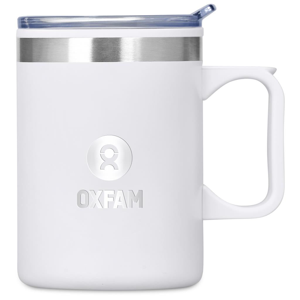 Kooshty Angelo Stainless Steel & Plastic Double-Wall Mug – 360ml Default Title SOLID WHITE