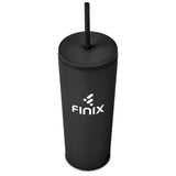 Kooshty Concorde Stainless Steel & Plastic Double-Wall Tumbler & Straw - 720ml