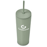 Kooshty Concorde Stainless Steel & Plastic Double-Wall Tumbler & Straw - 720ml