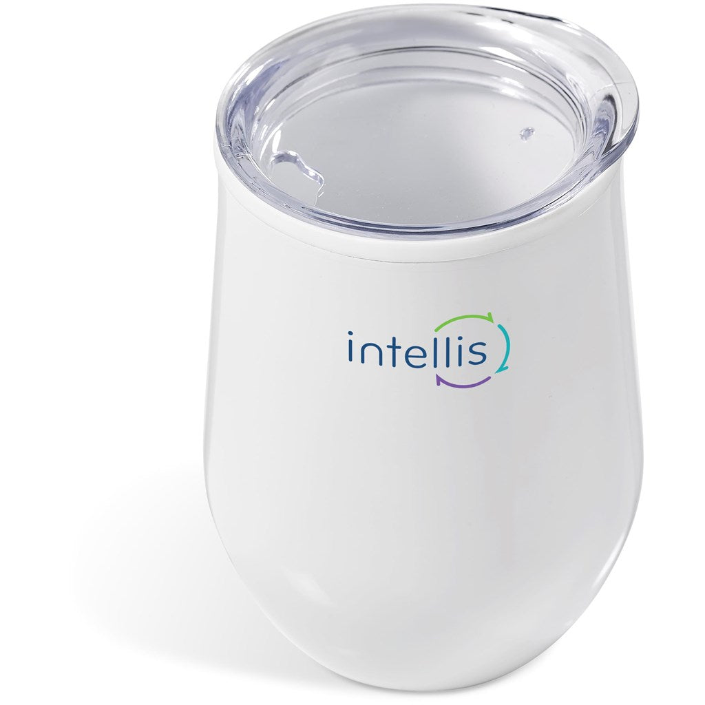 Serendipio Madison Stainless Steel & Plastic Double-Wall Tumbler - 350ml SOLID WHITE