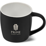 Serendipio Victoria Ceramic Coffee Mug - 280ml BLACK