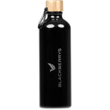 Serendipio Origen Aluminium & Bamboo Water Bottle – 750ml BLACK