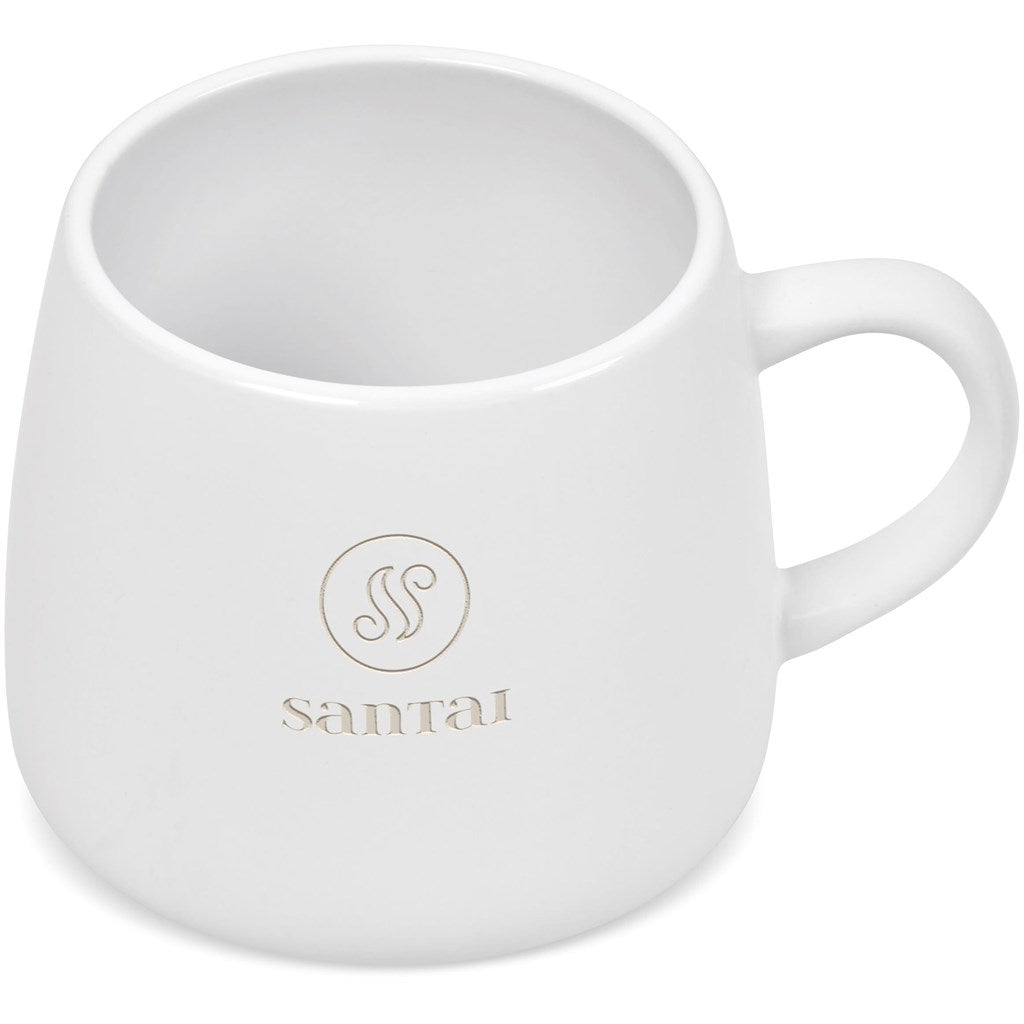 Serendipio Camden Ceramic Coffee Mug - 400ml SOLID WHITE