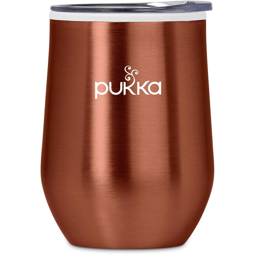 Serendipio Vogue Madison Stainless Steel & Plastic Double-Wall Tumbler - 350ml BURNT ORANGE