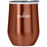 Serendipio Vogue Madison Stainless Steel & Plastic Double-Wall Tumbler - 350ml BURNT ORANGE