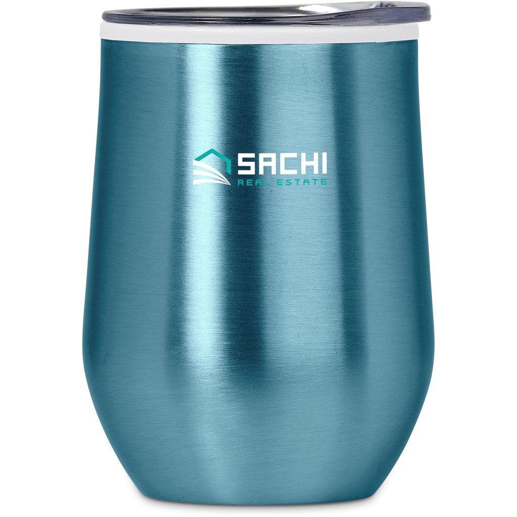 Serendipio Vogue Madison Stainless Steel & Plastic Double-Wall Tumbler - 350ml LIGHT TURQUOISE