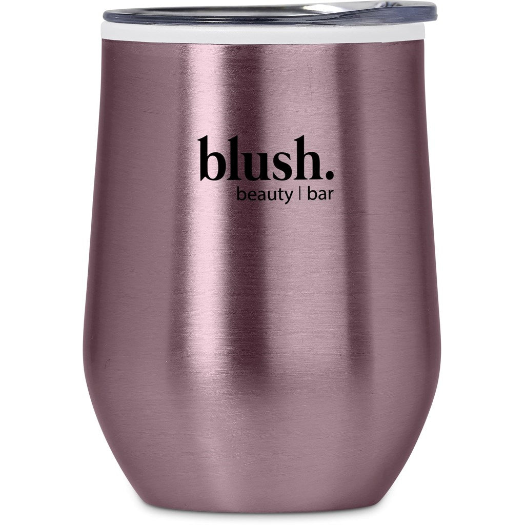 Serendipio Vogue Madison Stainless Steel & Plastic Double-Wall Tumbler - 350ml PINK