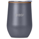 Serendipio Ovolo Stainless Steel & Plastic Double-Wall Tumbler – 350ml DARK GREY