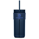 Serendipio Mayfair Plastic Tumbler & Straw – 650ml NAVY