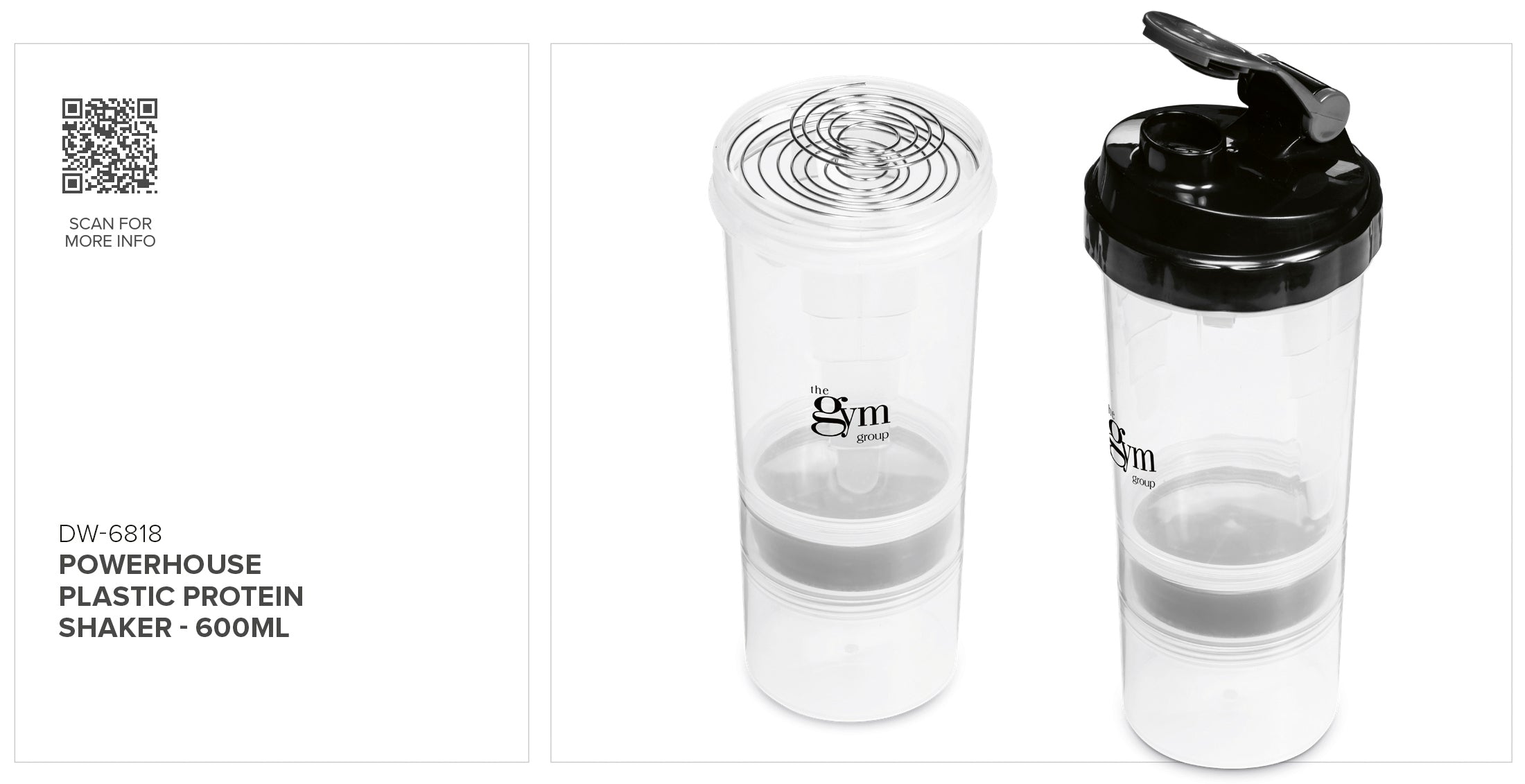 Altitude Powerhouse Plastic Protein Shaker - 600ml
