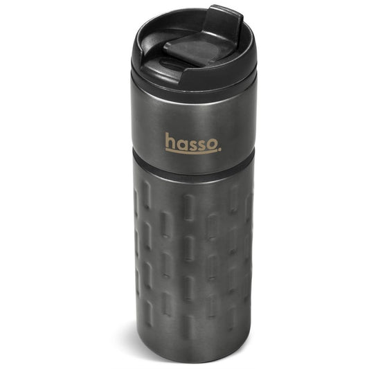 Serendipio Binary Stainless Steel & Plastic Double-Wall Tumbler - 450ml GUN METAL