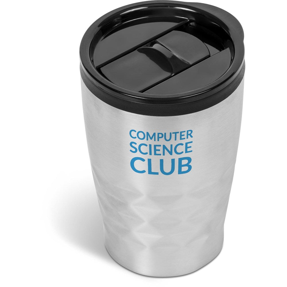 Vega Stainless Steel & Plastic Double-Wall Tumbler – 350ml SILVER